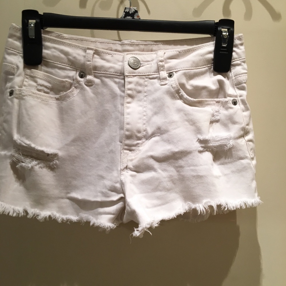Aeropostale white high waisted shorts
